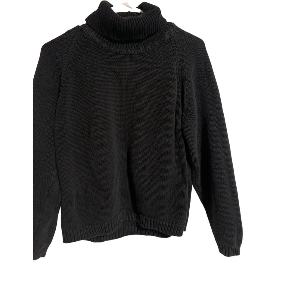 JEANNE PIERRE  Sweaters turtleneck  women Sz M black sweater’s